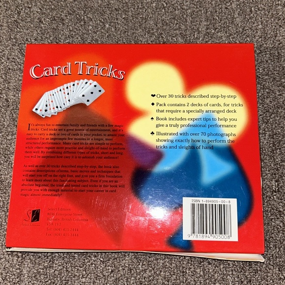 •5 FOR $10 KIDS TOYS• Card Tricks Book By Terry Eagle With 2 Decks Of Cards - Picture 2 of 4